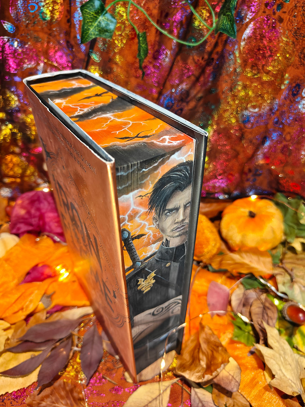 Thumbnail: Iron Flame Hand-Painted Fore-Edge Book