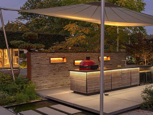 Cocinas exteriores para comer al aire libre