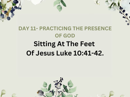 Devotional Bible Study: Sitting At The Feet Of Jesus | Luke 10:41-42.