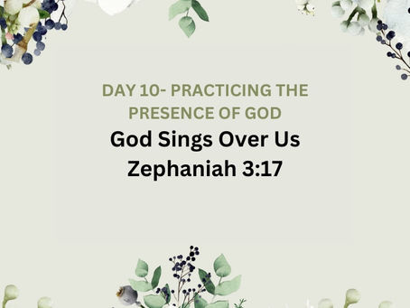 Devotional Bible Study: God Sings Over Us | Zephaniah 3:17.