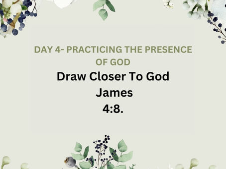 Devotional Bible Study: Draw Closer To God | James 4:8.