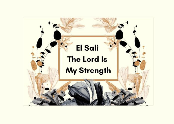 El Sali-The Lord Is My Strength And 20 Scriptures On Strength