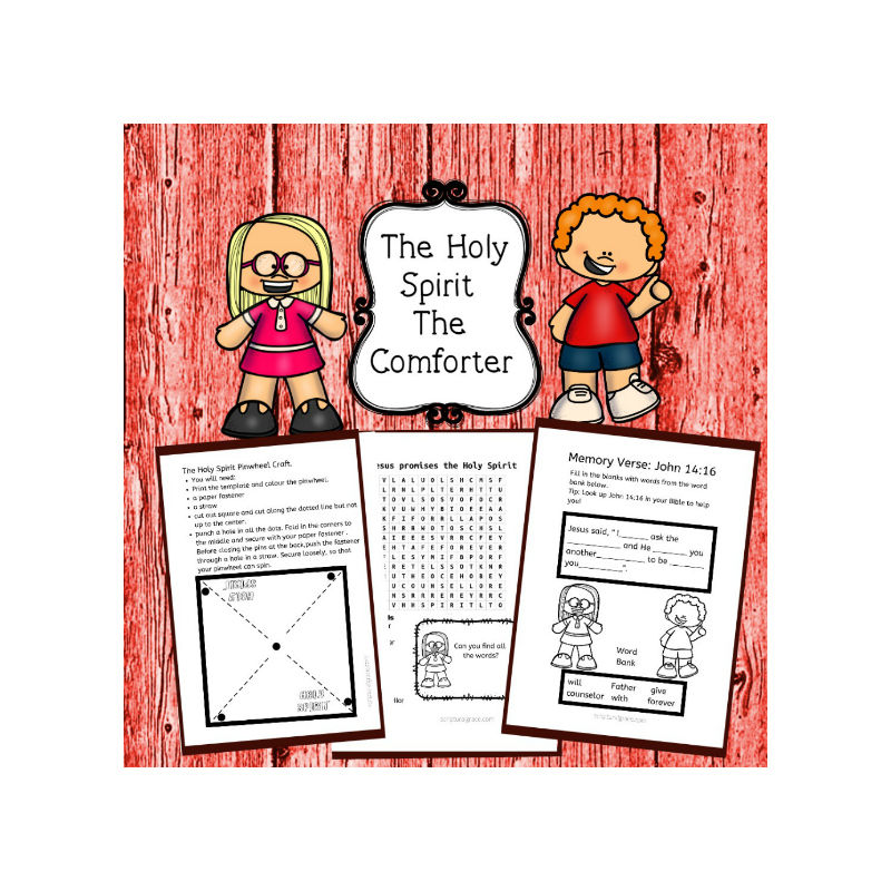 The Holy Spirit, The Comforter Bible Lesson For Kids John 141521.
