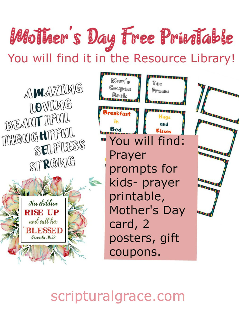 Free printables for Mothers Day