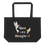 Miniaturbild: Large organic tote bag- Hummingbird "You are magical"