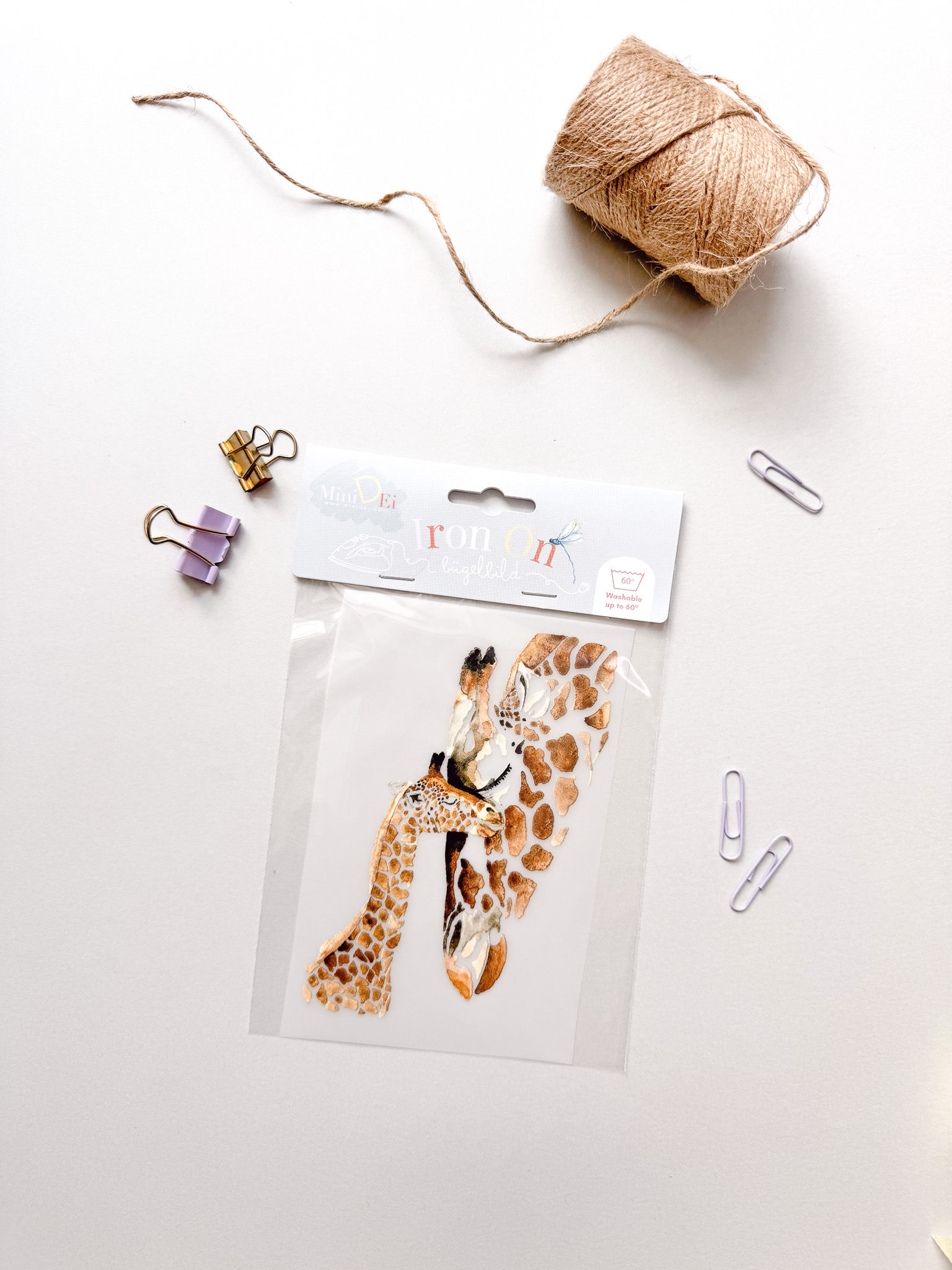 Bügelbild Giraffe Transfer Folie zum Aufbügeln bedrucken Iron patch
