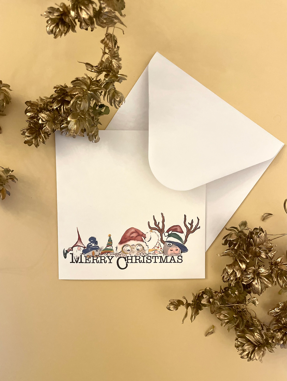 Merry Christmas Weihnachtskarte mit Kuvert