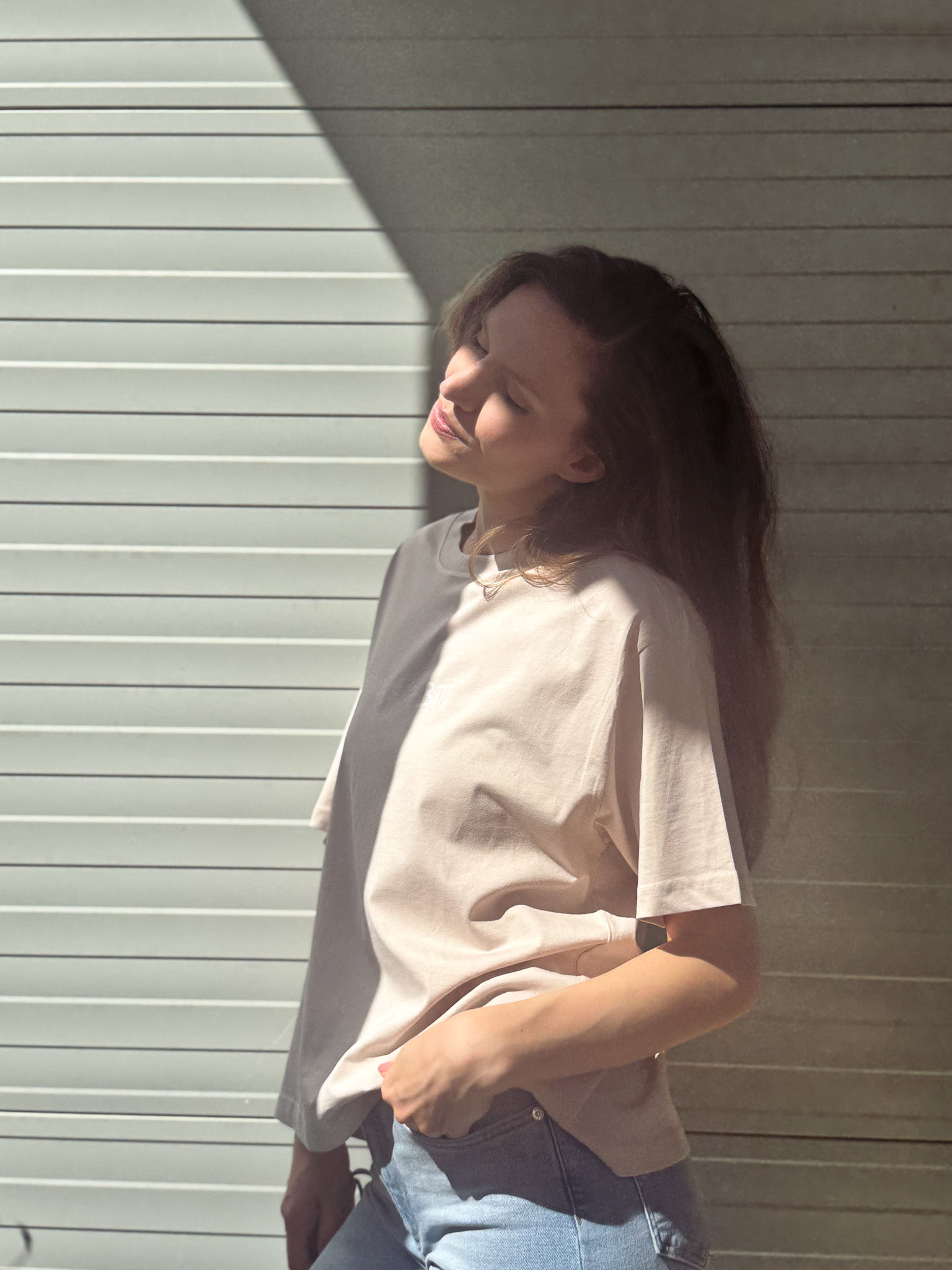 Women´s Boxy Oversize Damen T-Shirt „Because we can do it Both" - PEACE