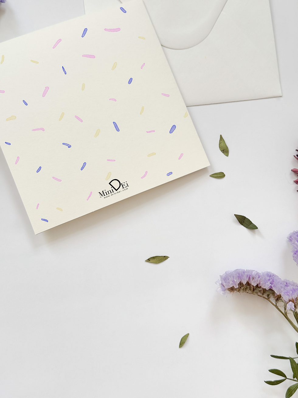 unte und lustige Grußkarte mit der Zahl 1 als Illustration, perfekt als Glückwunschkarte zum ersten Geburtstag für Kinder.