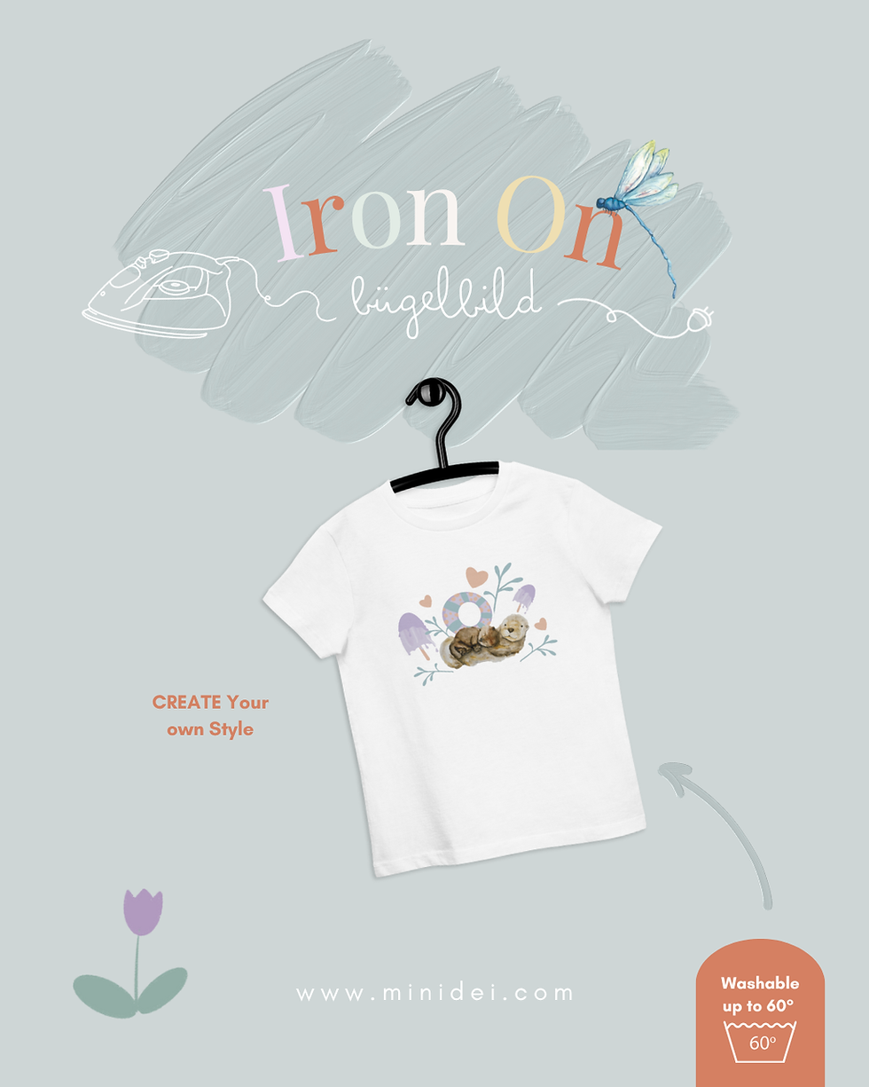 Thumbnail: Iron-on image tiger shark sea creatures fish transfer foil for ironing on printing
