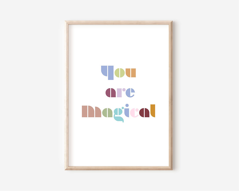 Miniaturbild: Spruch Kinderzimmer Poster-  You are Magical