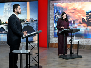 El-Sayed and Stevens debating