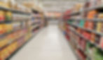 Breakfast aisle of grocery store