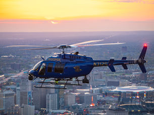 Michigan state police helicopter.