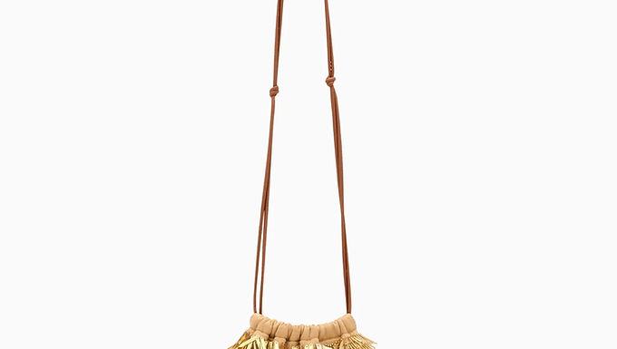 Ulla Johnson, Celeste Paillette Drawstring Bag - Gilt