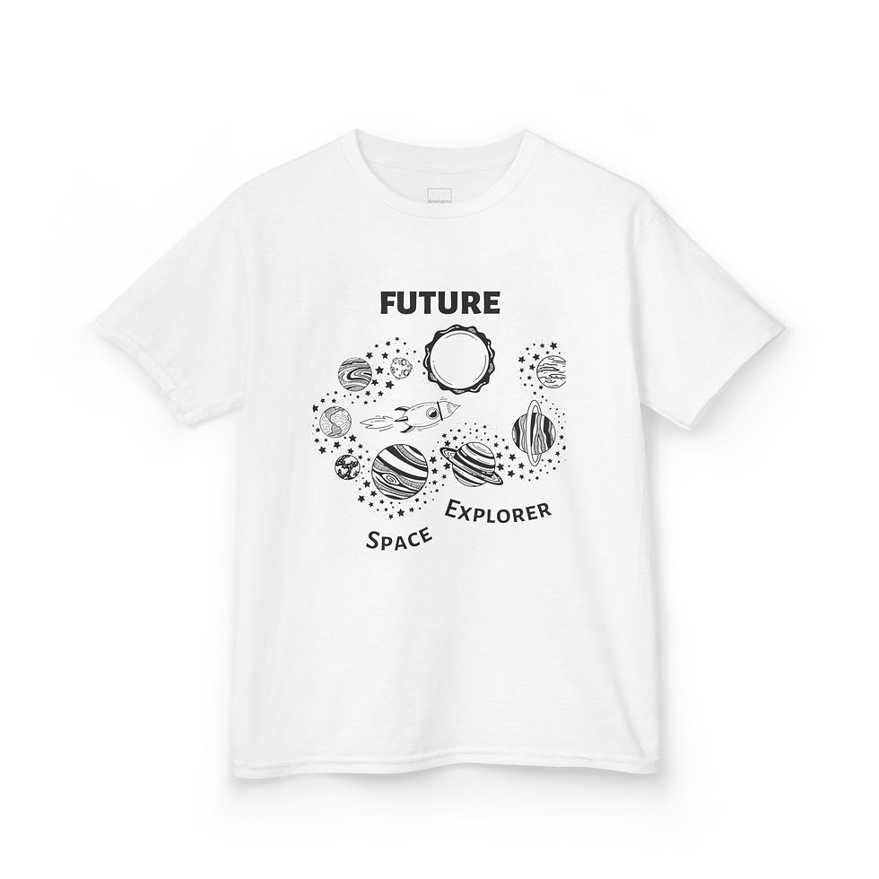Thumbnail: Kids Tee — "Future Space Explorer" Planet Graphic