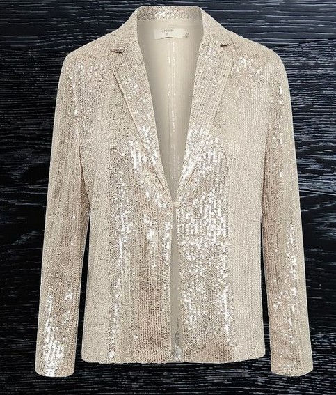 Miniature : Veste à sequin CREAM