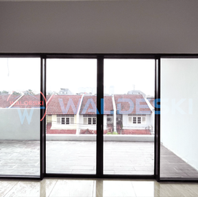 Two-Leaf Aluminum Sliding Doors and Aluminum Dead Windows, WALDESKI, Residence