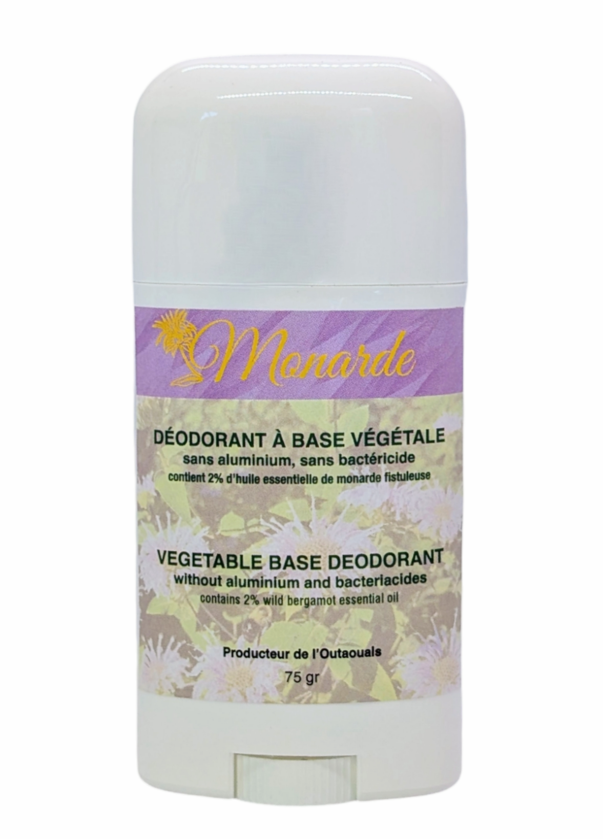 Déodorant sans aluminium à la Monarde