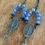 Thumbnail: Sky Blue Rosary Center Earrings