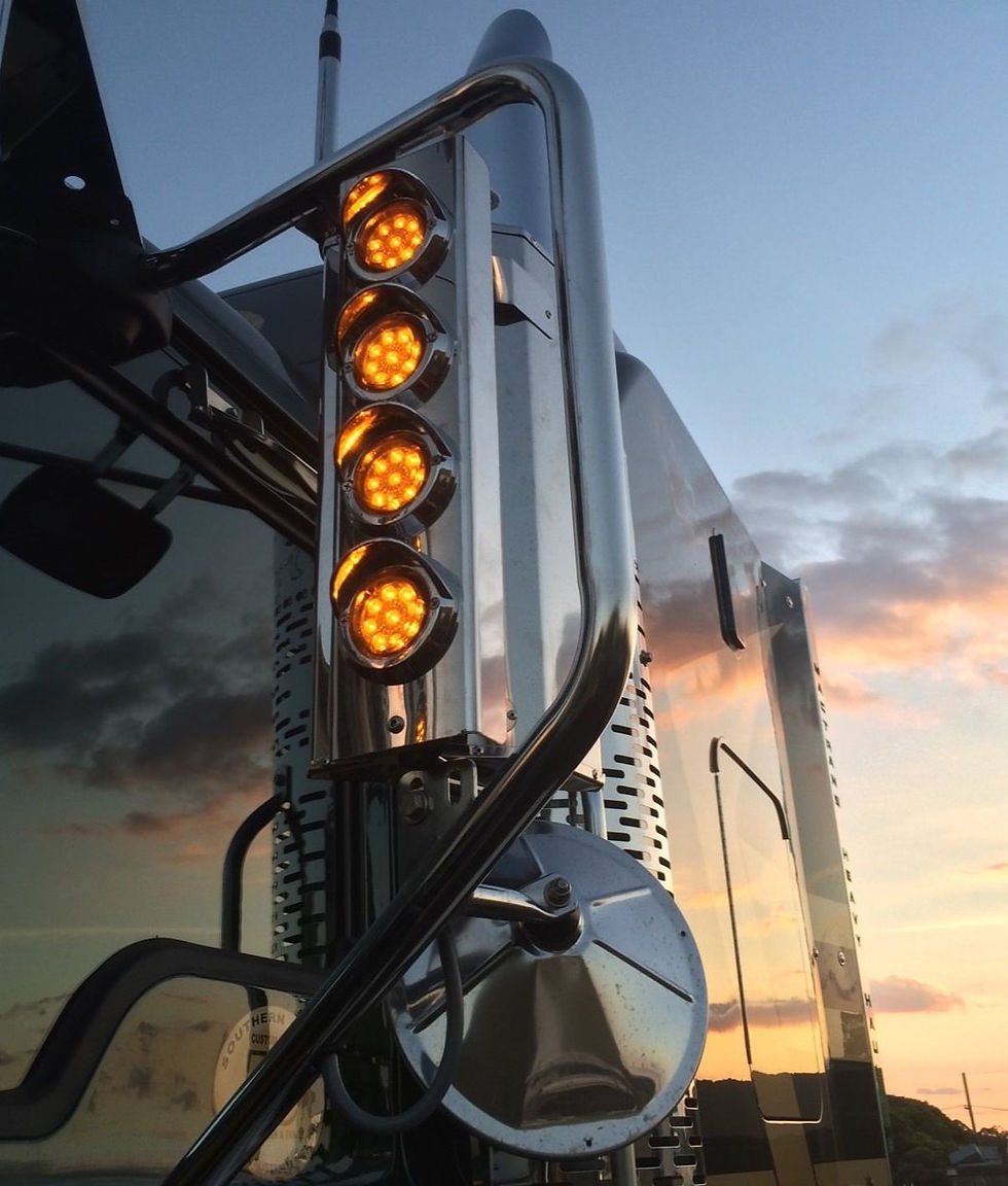 Thumbnail: Mirror Stainless - Clear/Amber 2" Grommet - 4/8