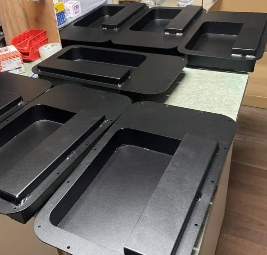 Thumbnail: Powder Coated Kenworth Bunk Door Pods (Passenger Side)