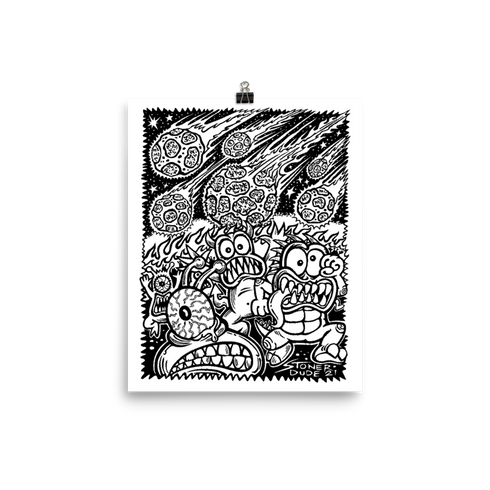 "Moon Rocks" Wall Art by StonerDude 12x16"