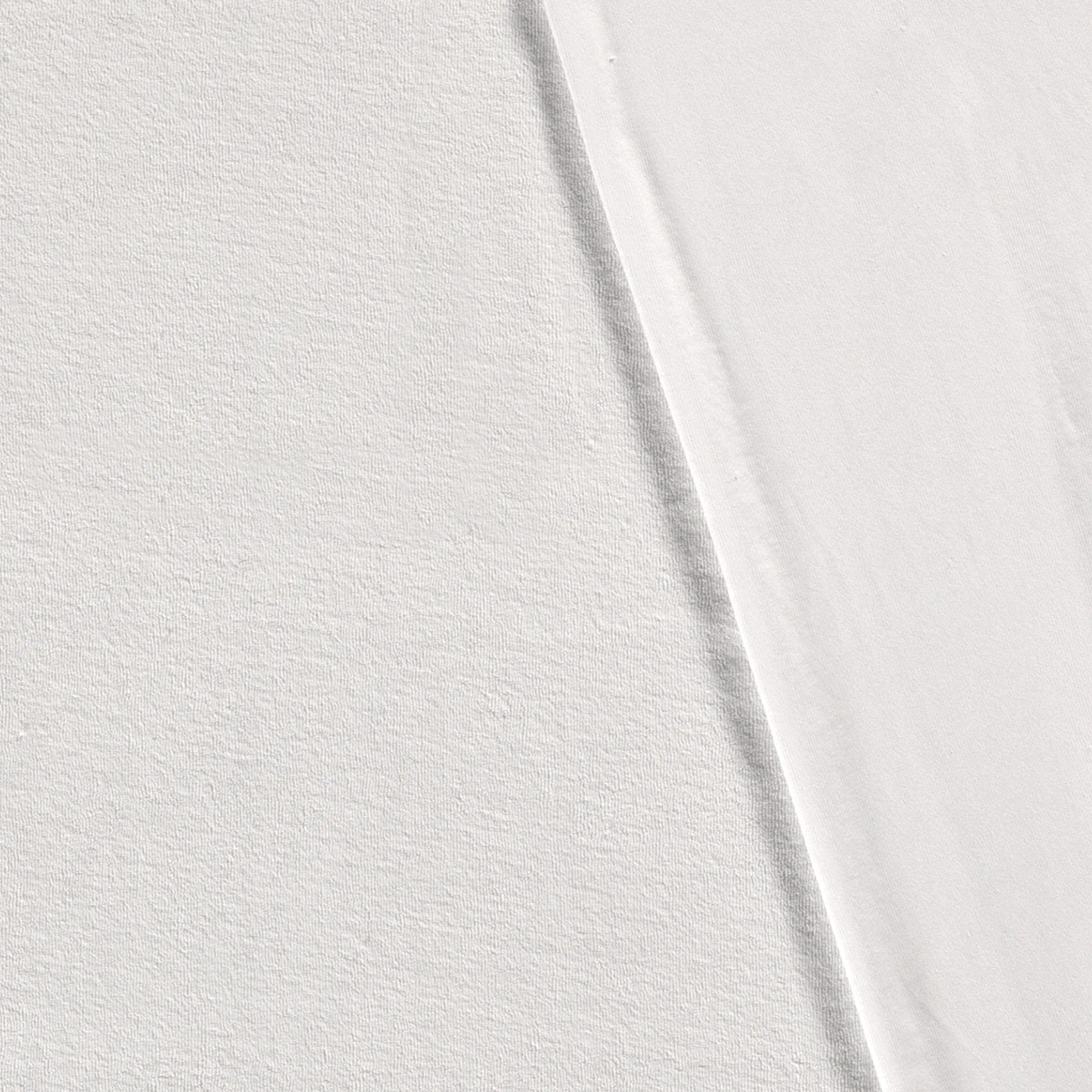 Eponge coton uni blanc optique - Oeko tex - 50cm