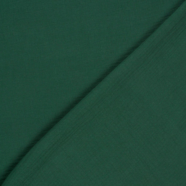 Double gaze Uni - Vert foncé - 50cm