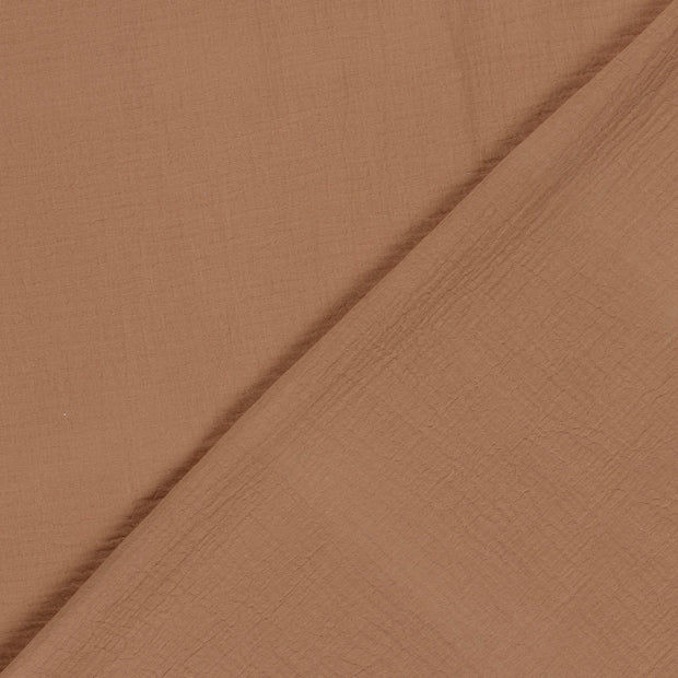 Double gaze Uni - Brun Muscade - 50cm