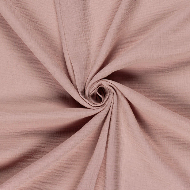 Double gaze Uni - Vieux Rose - 50cm