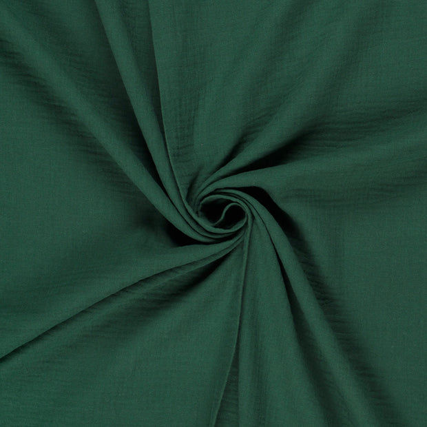 Double gaze Uni - Vert foncé - 50cm