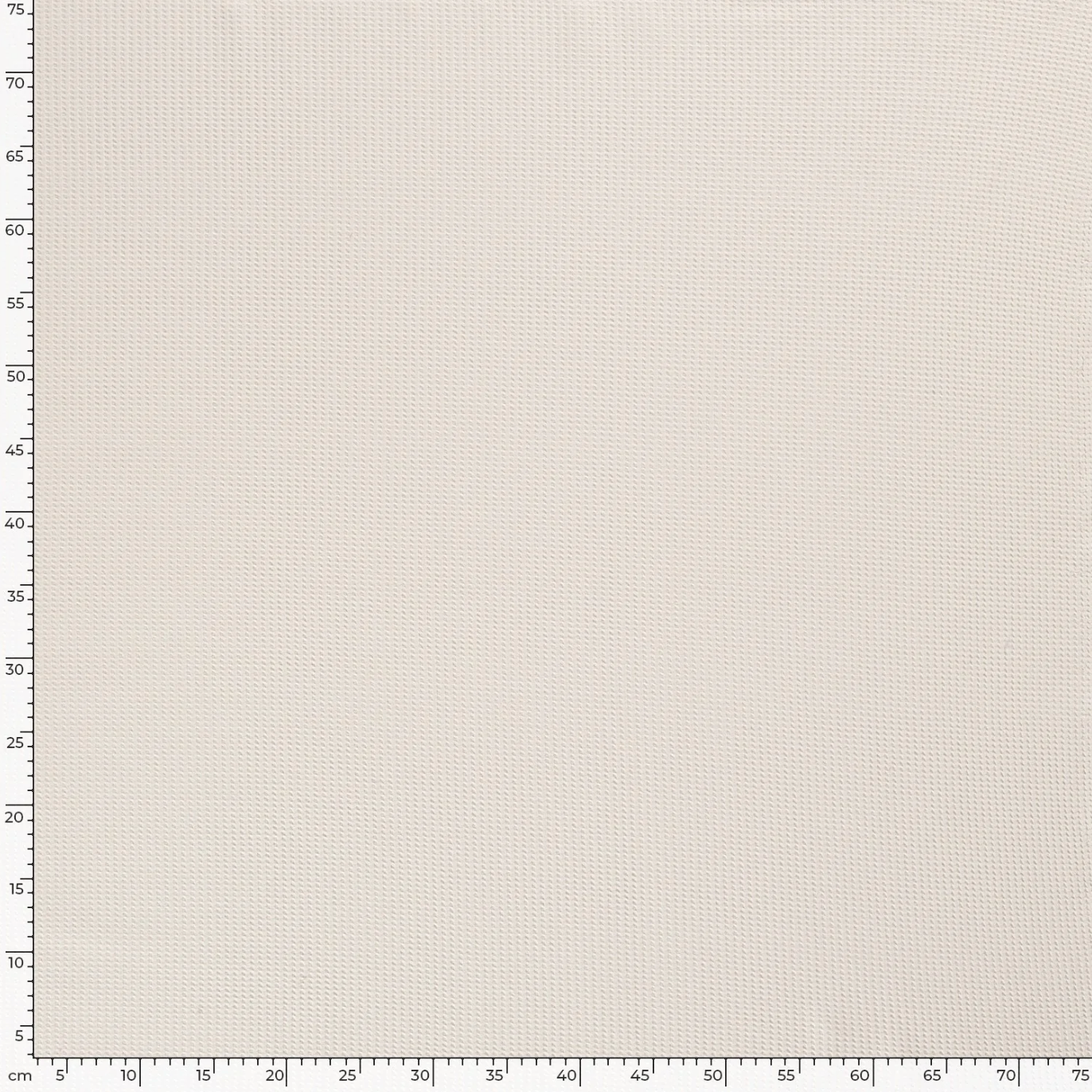 Gaufré jersey blanc cassé - 50cm