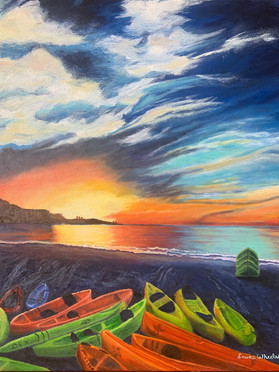 La Jolla Shores Sunset after Kayak Tour