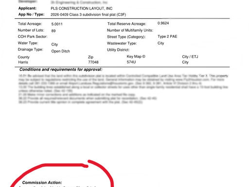 Fuqua Tiny Home Community — Platting Approved (April 2, 2026) & Next Permit Package Underway