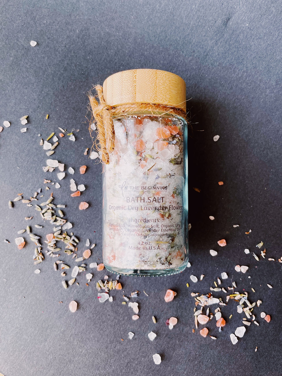 Thumbnail: Natural Bath Salt - Organic Lavender (Glass Jar) 4 oz.