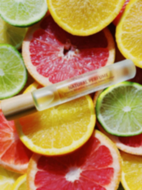 Organic Perfume - Bergamot, Grapefruit, Lemon, Orange (Glass Pump) 0.34 oz