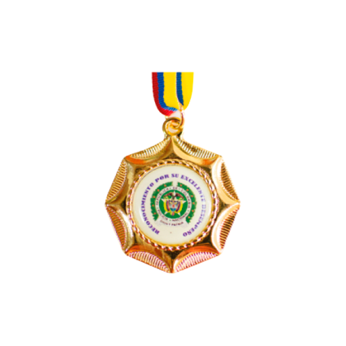 M23. Medalla con baño de oro