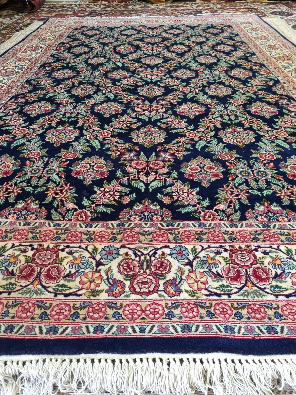 #VENDIDA#Extremadamente fina,Seda y lana Iraní 1.90 x 3 metros