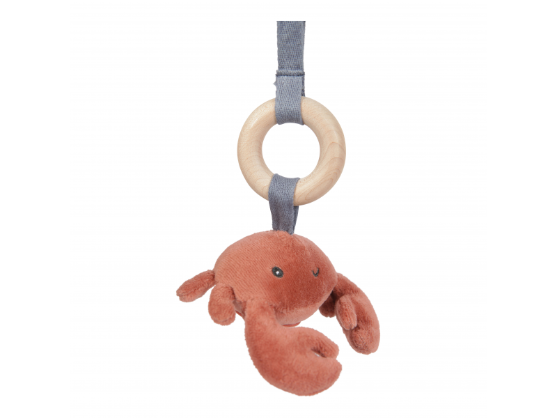 Miniatura: Little Dutch Drevená hrazdička+3 zvieratká Ocean Blue