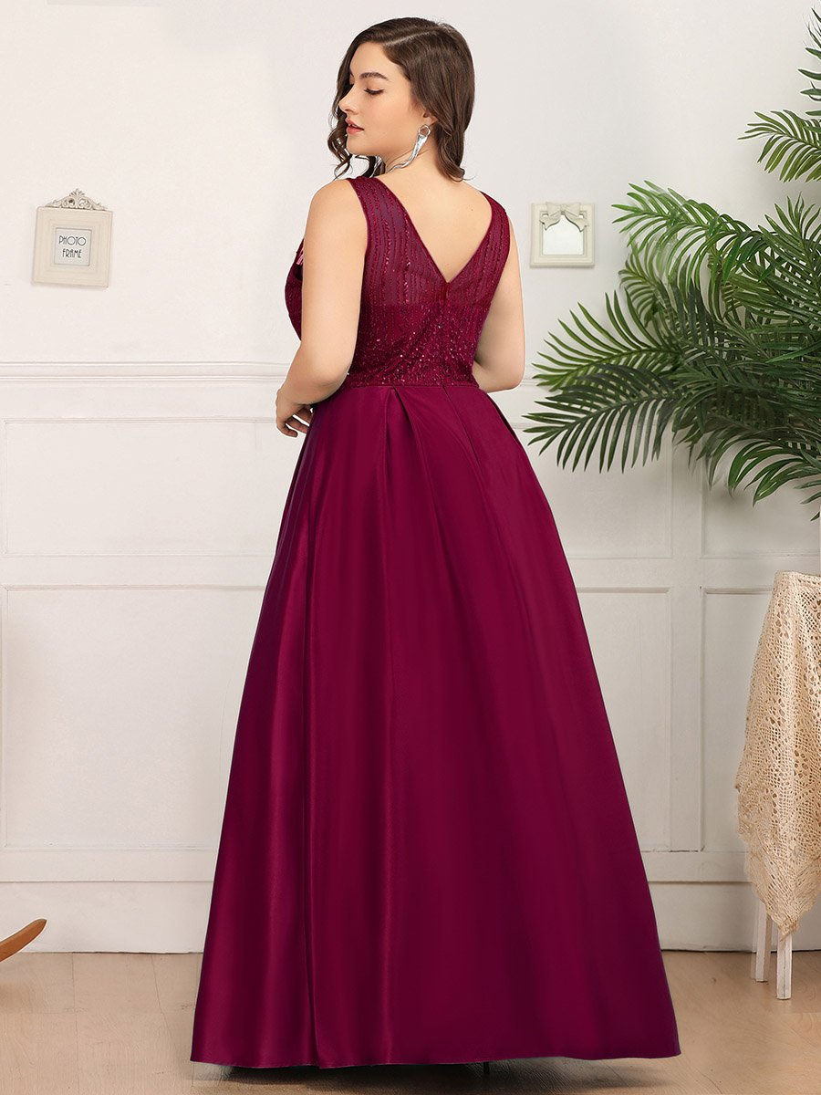 Miniatura: Bordove spoločenské šaty 0839