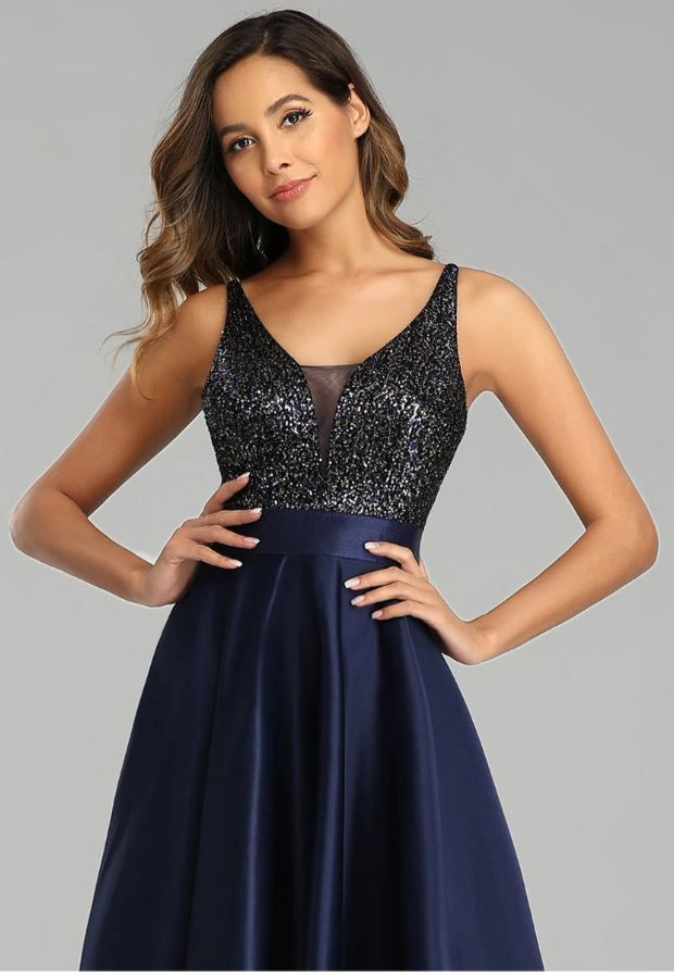 Miniatura: Tmavo modré šaty 0667