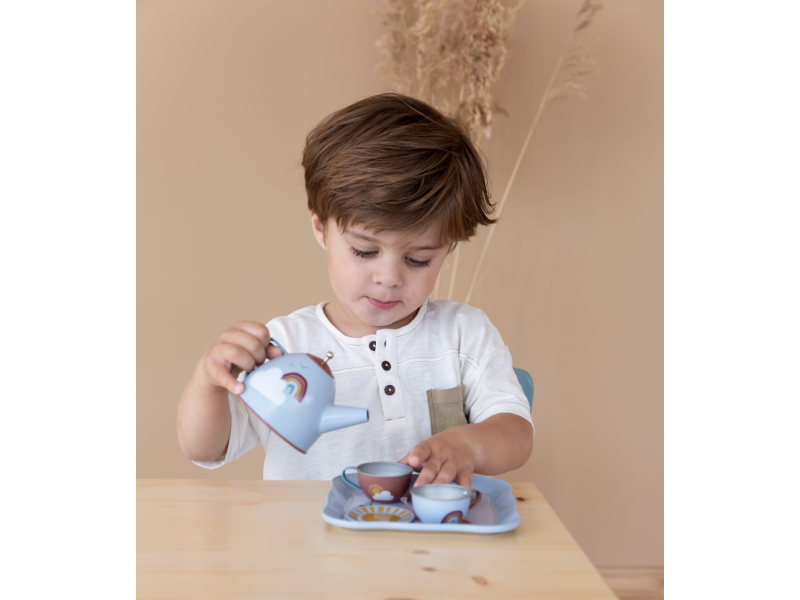 Miniatura: LITTLE DUTCH ČAJOVÝ SET V KUFRÍKU PURE & NATURE