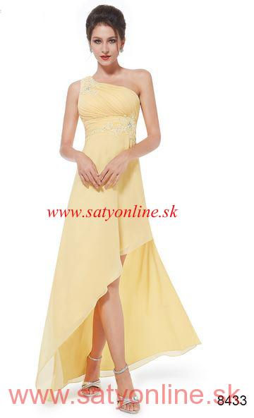 Žlté spoločenské šaty 8344 SKLADOM