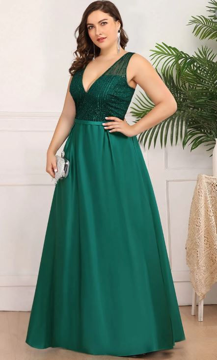 Miniatura: Zelene spoločenské šaty 0839