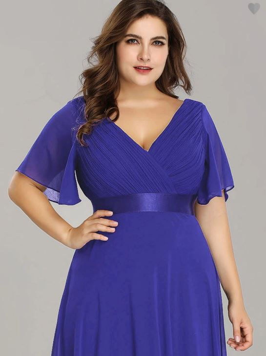 Miniatura: Spoločenské  šaty  Modré 9890 SKLADOM