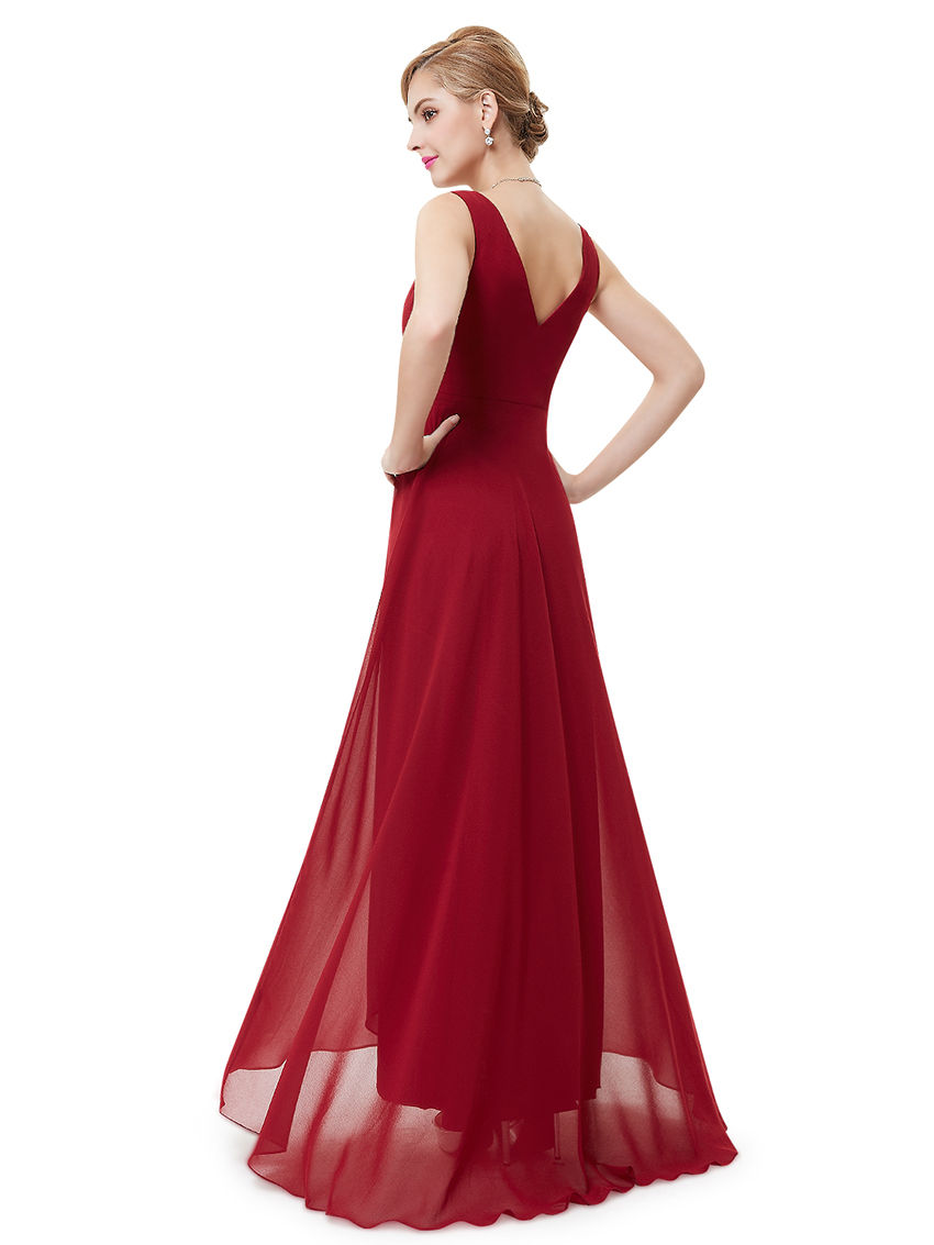 Miniatura: Bordové Spoločenské šaty 9983 SKLADOM