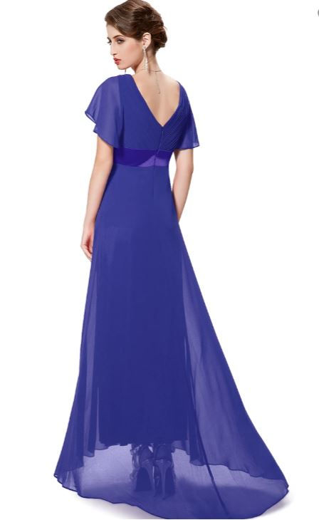 Miniatura: Spoločenské  šaty  Modré 9890 SKLADOM