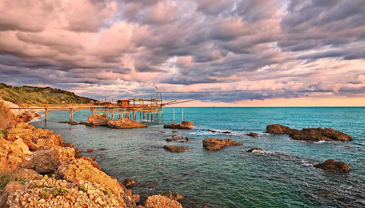 trabocchi-abruzzo tramonto