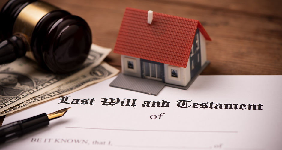 Last will and testament form with gavel. Decision, financial close up.jpg
